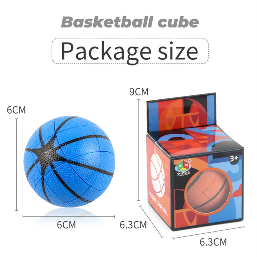 Fanxin 농구 큐브 3x3 Cubo Magico 퍼즐 장난감 어린이를위한 어린이 선물 매직 큐브 장난감
