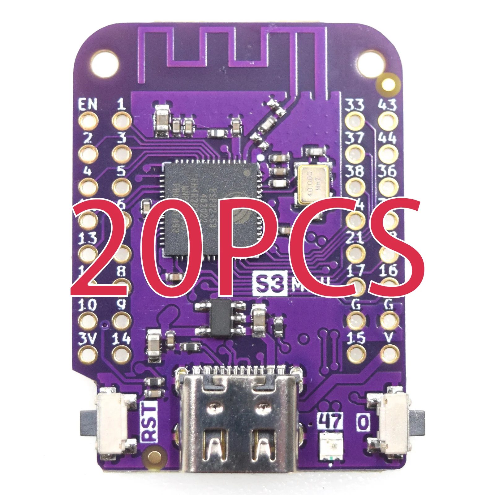 ตัวเลือกสินค้า บอร์ด IOT ESP32-S3 4MB Flash 2MB PSRAM - บอร์ดพัฒนา WIFI/Bluetooth