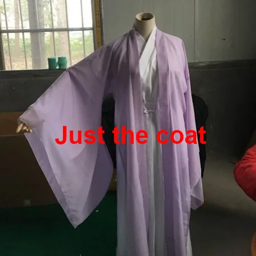 2022 Hanfu Coat Chinese Style Traditional Daily Hanfu Pure Han Tang Ancient Women Chiffon Cardigan Chinese Clothes for Women only lavender coat