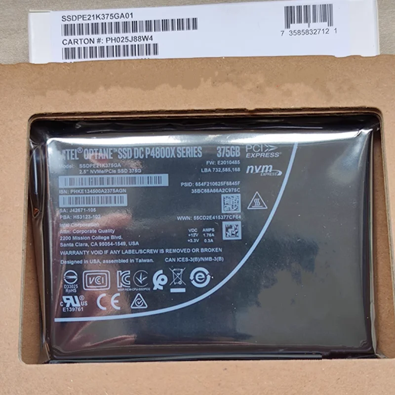 Optane SSD DC P4800X 375GB + PCIEアダプタ Amazon.com: Intel® Optane SSD P4800X Series (375GB, 1/2 Height