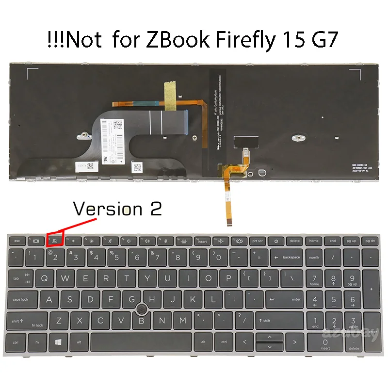 Keyboard For HP M17094- M17095- L97967- L97968- DB1 051 DH1 081