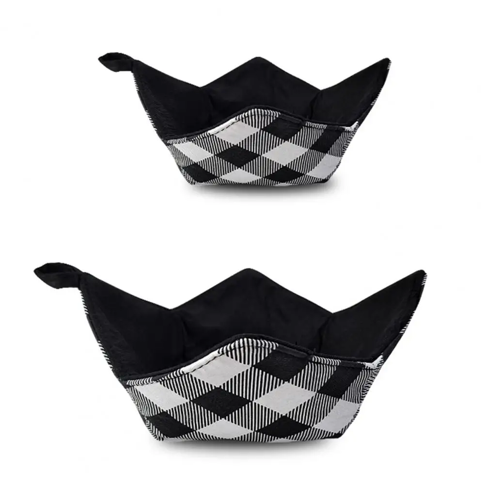 

Dish Holder with Four-corner Edge Design Microwave Safe Cotton Bowl Holder Set with Easy Grip Heat Insulation for Hot for Pot