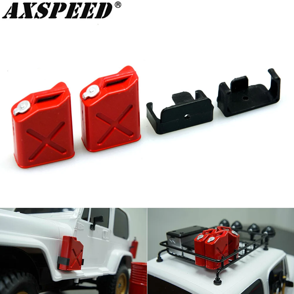 AXSPEED-Herramientas de decoración de coche teledirigido, accesorios de Mini Juguetes Para 1/10 RC Crawler Axial SCX10 90046 TRX4 TRX6 6X6