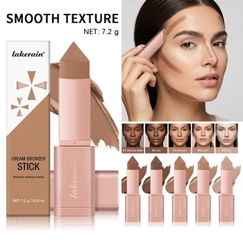Cream Bronzer Stick and Contour Stick Bronzing Contouring Instant Highlights Dark Circles Face Contour Facial Foundation Makeup
