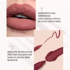 Matte Lipstick+Lip Liner Set,Long Lasting Waterproof Nude Soft Matte Color Rendering With a Built-in Pencil Sharpener 3