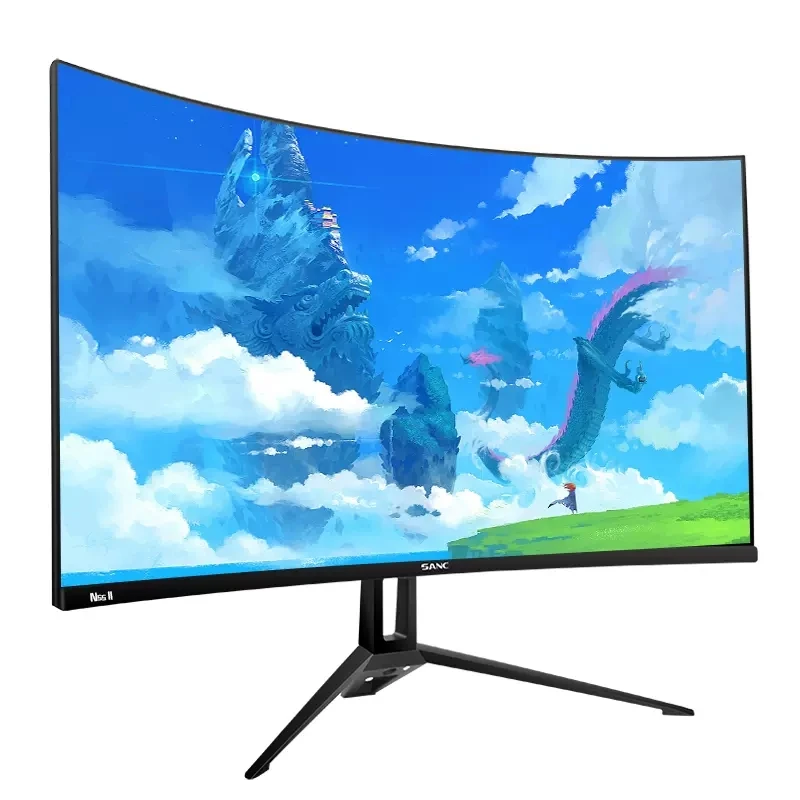Фото 23,8 дюймовый ЖК-монитор с разрешением HDMI 1920*1080 R1500 VA, поверхностный экран, настольный поверхностный дисплей, монитор 23,8 дюйма 75 Гц/144 Гц №2