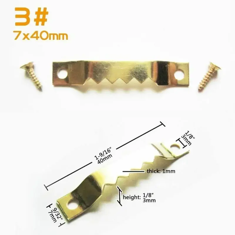 High Quality With Screws Picture Frame Hooks Sawtooth Picture