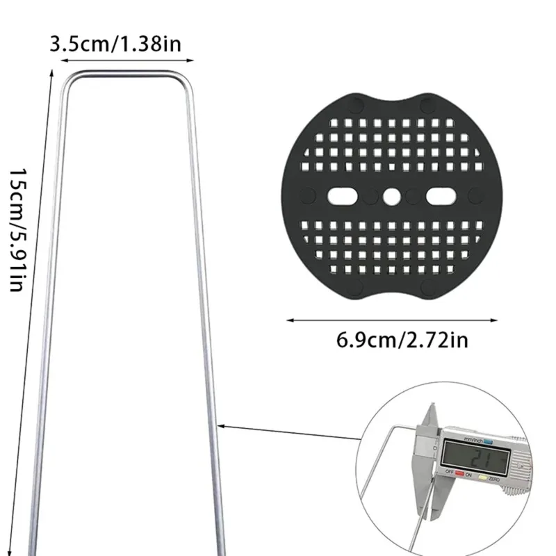40Pcs Garden Stakes Sardine Tarp with 40 Washers Fixing Stakes for Tarp Cover Weed Fabric Weed Cloth Tent Ground Sheets plant stakes plant support stick garden pegs