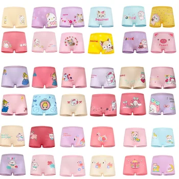 Mutandine per ragazze per bambini dal design carino alla moda in cotone morbido e grazioso cartone animato unicorno intimo per bambini per ragazze boxer per bambini traspirante 1