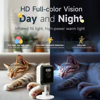 Caméra de sécurité Wifi HD 2MP, mini caméra de surveillance intérieure, vision nocturne, audio bidirectionnel, détection humaine, caméra IP 2.4G 2