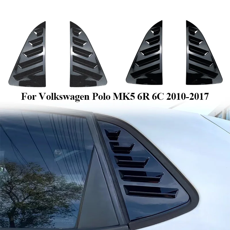Car Rear Window Shutter Cover Trim For Volkswagen VW Polo MK5 6R 6C ...