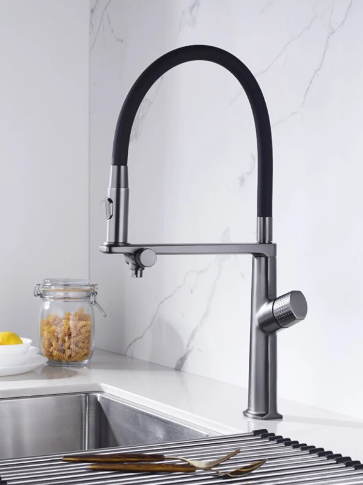 Kitchen faucet sink full copper hot and cold water faucet with purified  water - AliExpress