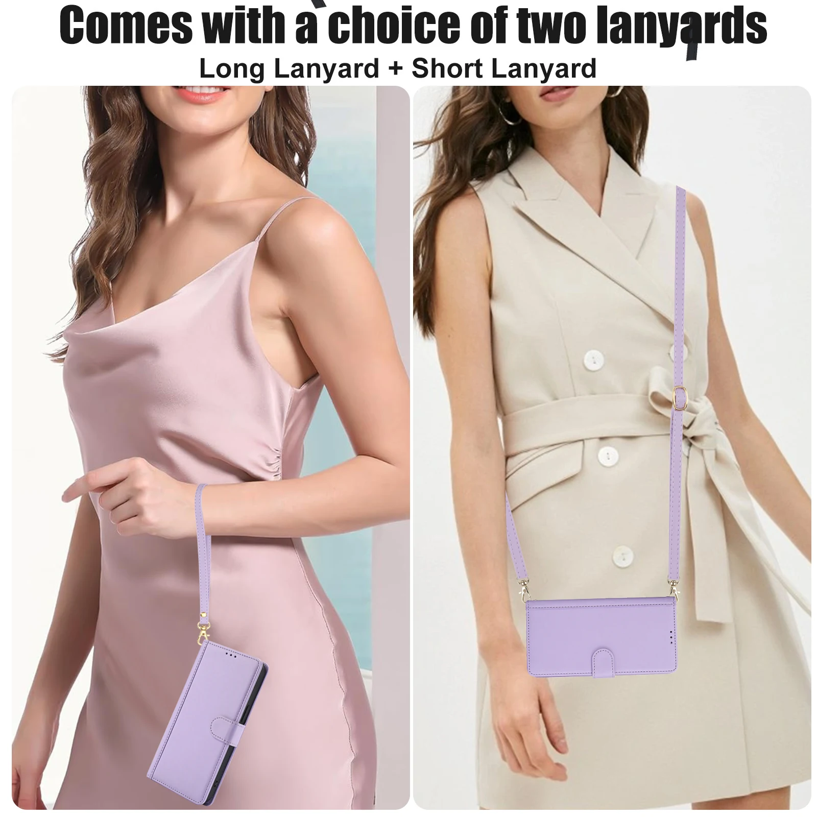 Capa de couro tipo carteira para cartões crossbody Solt para iPhone 16 Pro Max 15 Plus 14 13 12 11 XS XR SE 2022 Capa tipo cordão tipo livro_voghion.com