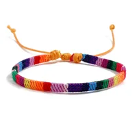 Ensemble de 24 bracelets de Style bohème pour femmes, Bracelet de Surf d'amitié en tissu coloré aléatoire pour hommes et femmes 5