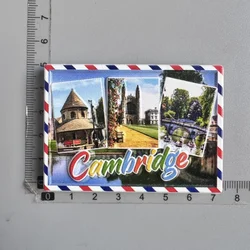 Hand - Painted Cambridge Landmark Fridge Magnet - UK Travel Souvenir and Home Decor Gift (C)