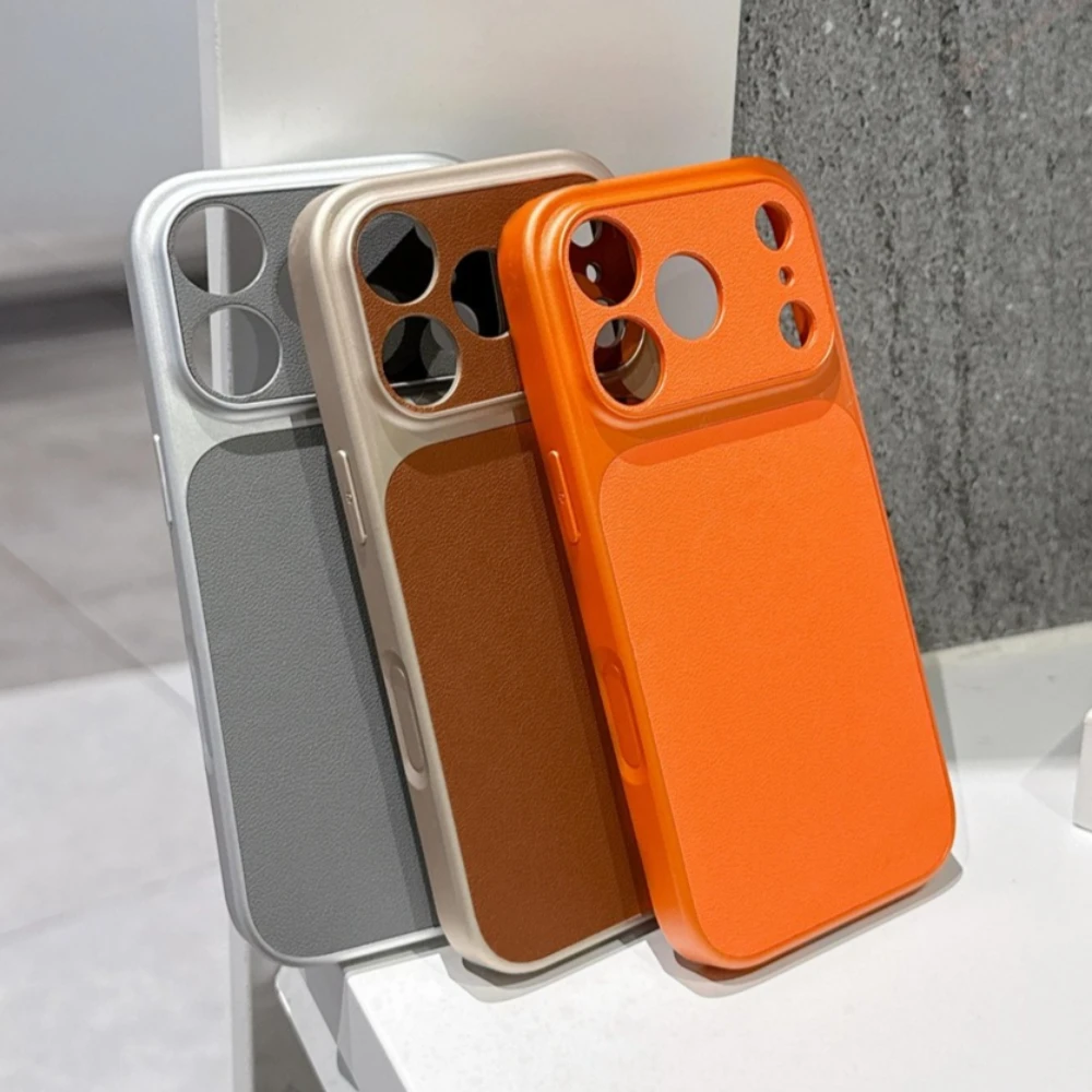 Luxury Retro Leather Shockproof Phone Case - Hard Protector Cover