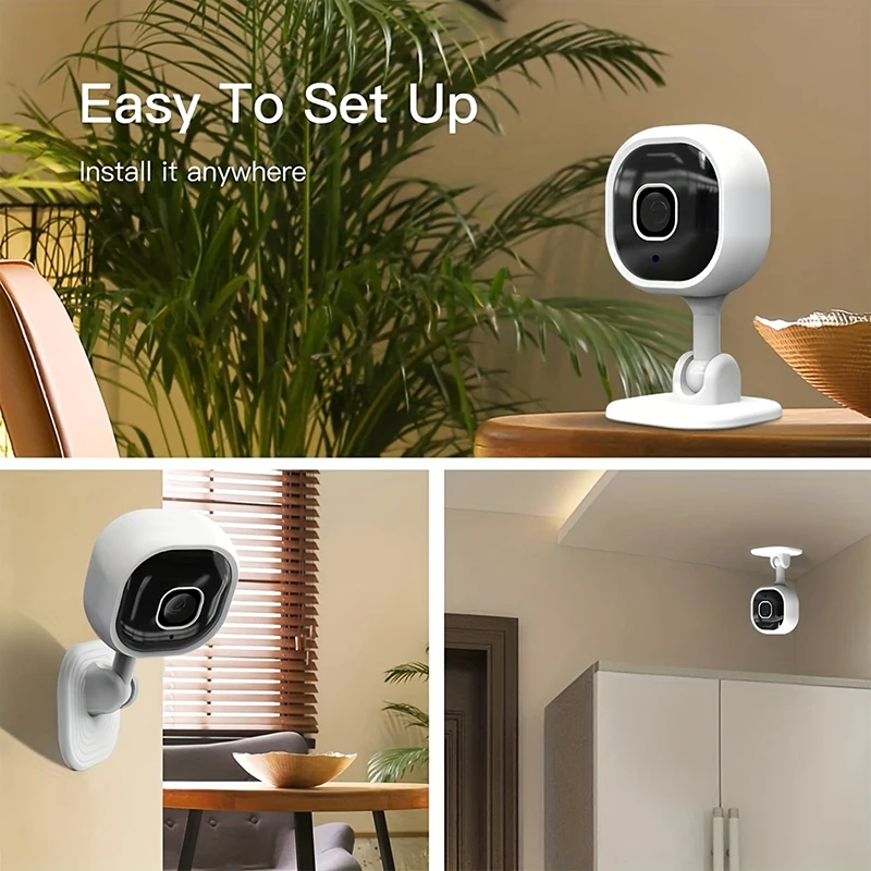 1080p HD Wifi Camera Indoor Mini Home Surveillance Camera Night Vision Two Ways Audio Human Detection 2.4G Security Camera 6