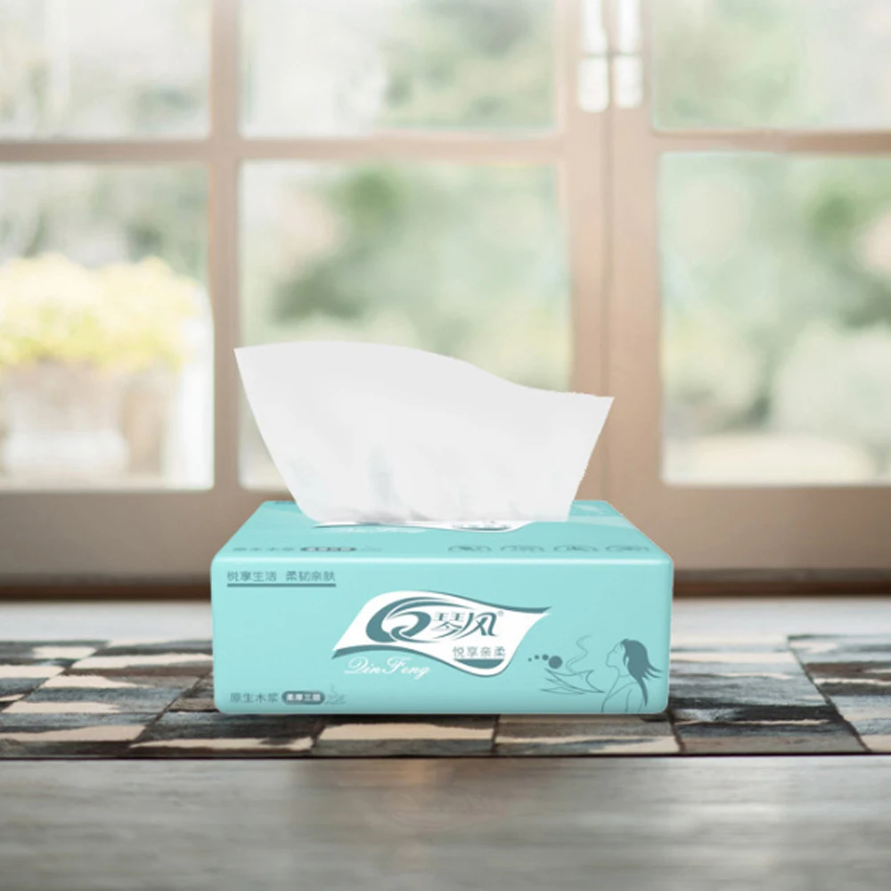 Disposable Face Towel Soft Facial Tissue Pumping Paper Home Restaurant Paper Draw Napkin Log Toilet Facial Tissue