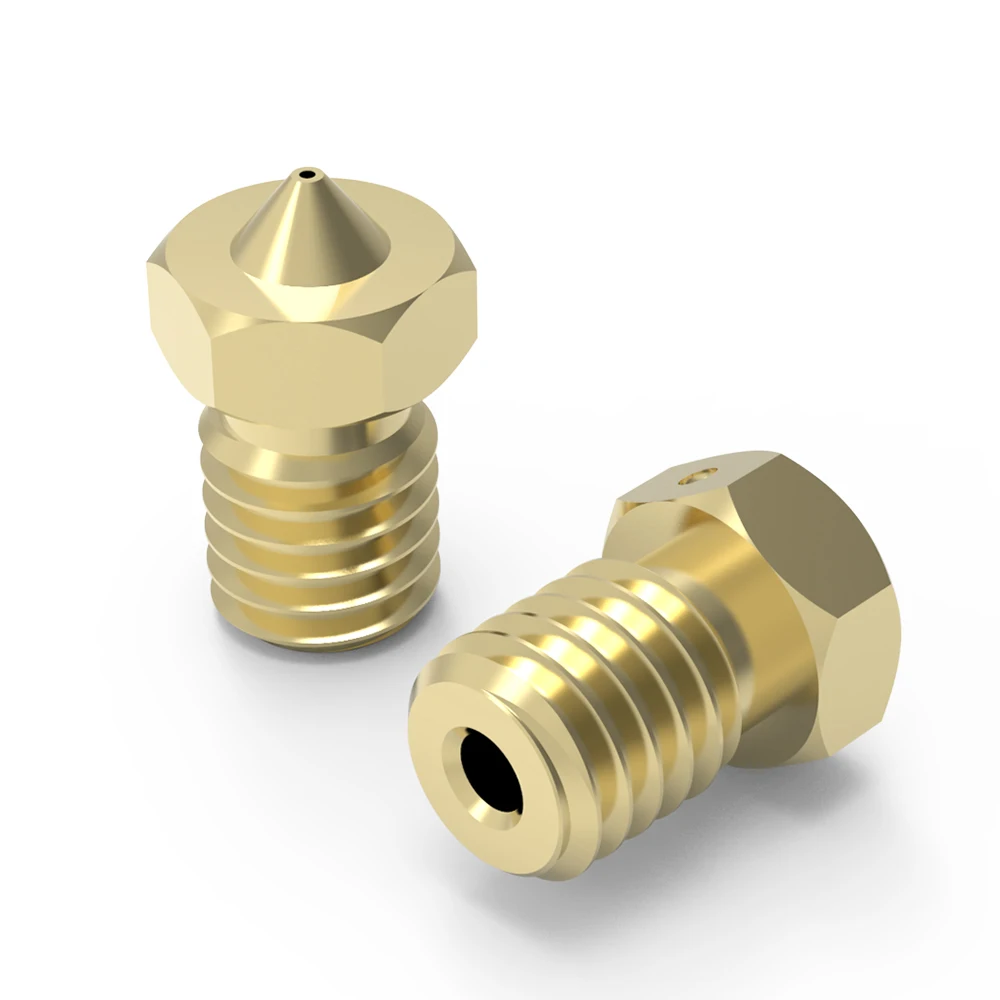 1/5/10/15pcs Nozzle V6 with Dot Brass Copper Hotend Nozzle 3D Printer Head Extruder for 1.75mm Filament 3D Printed Parts