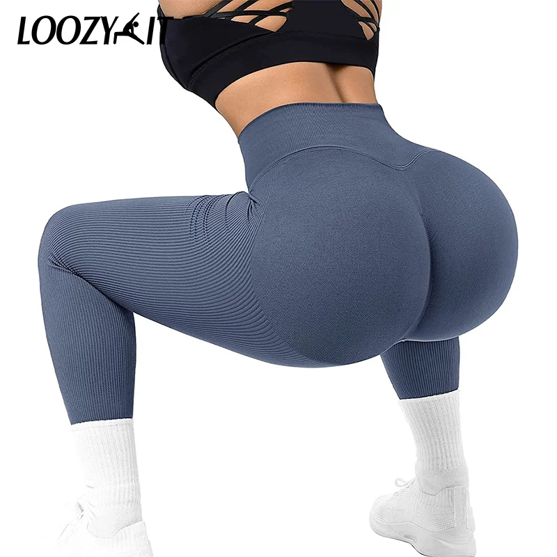 Women Tights Gym High Waisted Workout Compression Seamless Rib Nylon  Spandex Fabric Buttocks Lift Legging Sports Leggings - China Gym Wear and  Sports Wear price