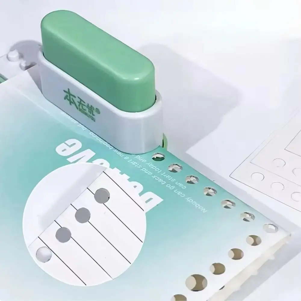 New 6mm Mini Hand Account Hole Puncher 5-Hole Plastic Paper Punch DIY Scrapbook School Office Supplies Standard Hole Punch