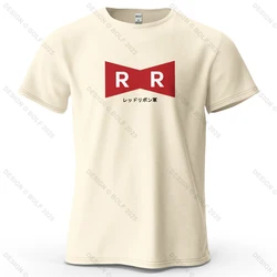Red Ribbon Army Oversized Unisex Anime Graphic T - Shirt - 100% Cotton Casual Streetwear - XXXL (Beige)