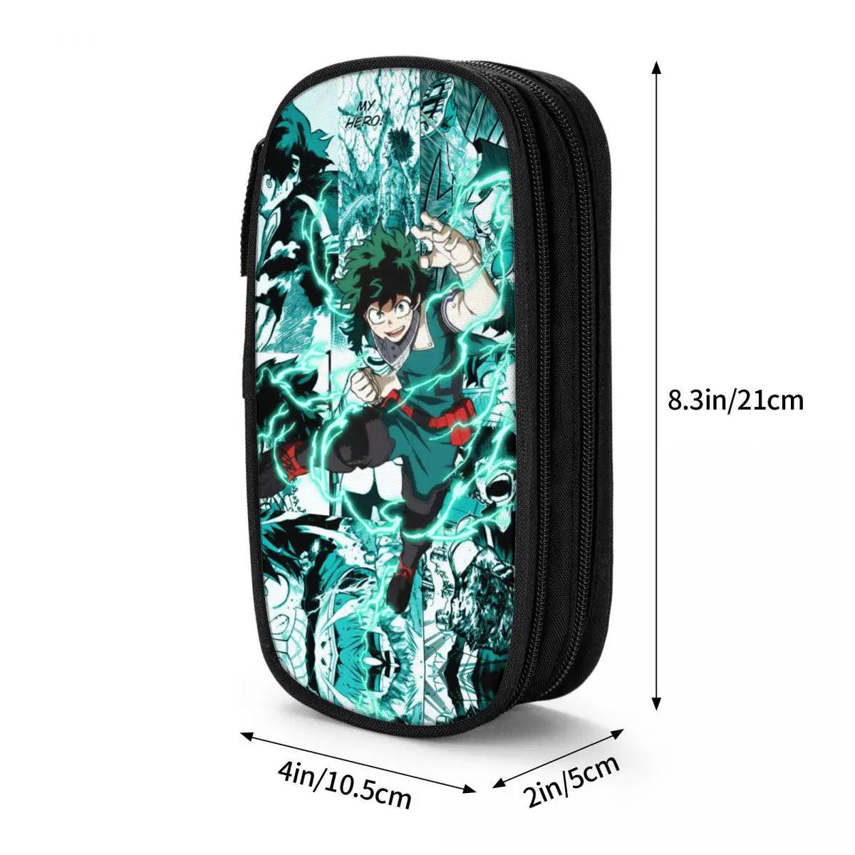 Izuku Midoriya Pencil Cases My Hero Academia Pencil Pouch Pen Holder Large Storage Bags School Supplies Zipper Stationery