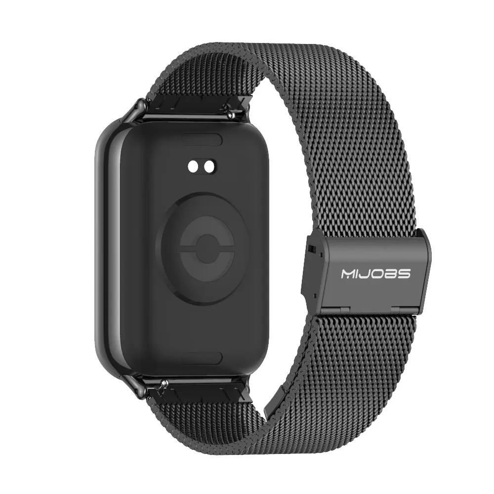Cinturino In Acciaio Inossidabile A Maglia Metallica Per Xiaomi Mi Band 7 – Chiusura Magnetica Regolabile, Facile Installazione, Colore Argento