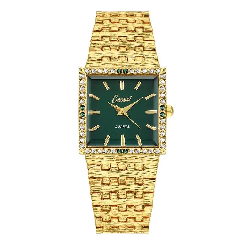 Luxury Watch For Women Vintage Square Bracelet Watch Diamond Dial Quartz Steel Band Women Watch Free Shipping Reloj Para Mujer