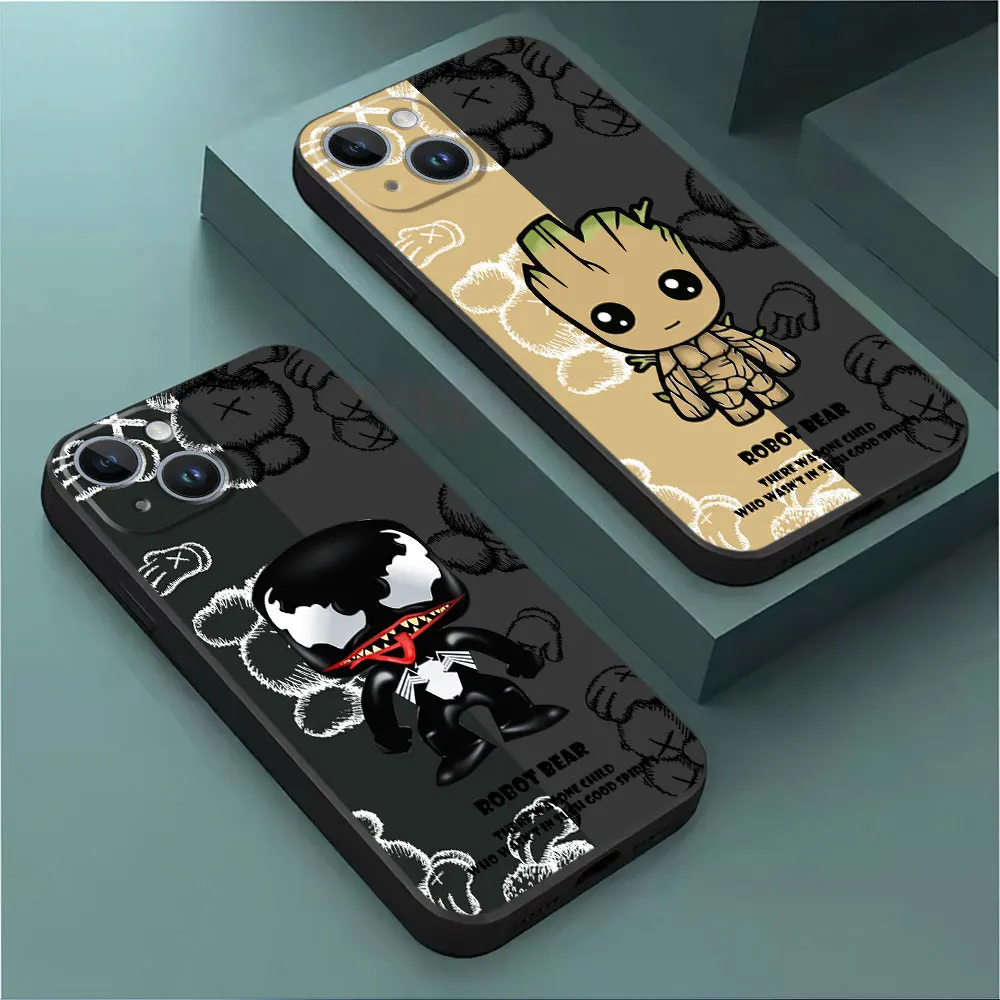 Custodia Per Samsung Galaxy S20 S23 5G S22 S21 Note 20 Ultra 10 Plus 8 9 Cover In Silicone Marvel Spiderman Groot Bear Shell Armor