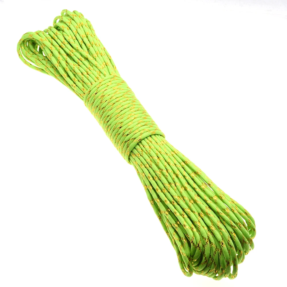 Gold & Silver 550 Paracord - Premium Mil-Spec Type III 7-Strand Core, 100 FT, 19 Vibrant Colors