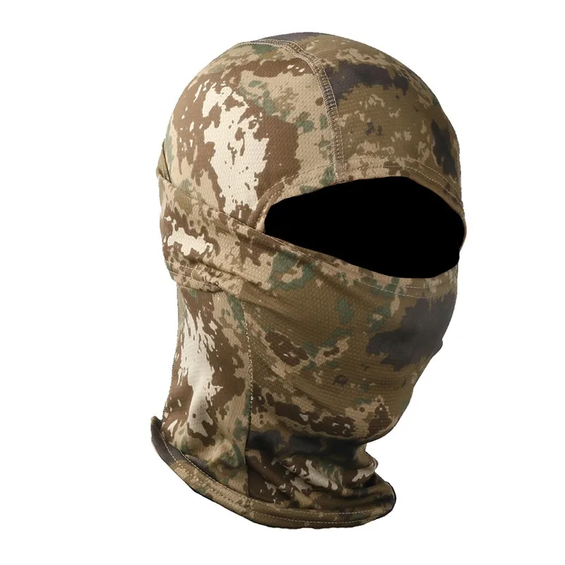Camo Cagoule Capuche Chapeau Pour Hommes Un Trou Masque Facial