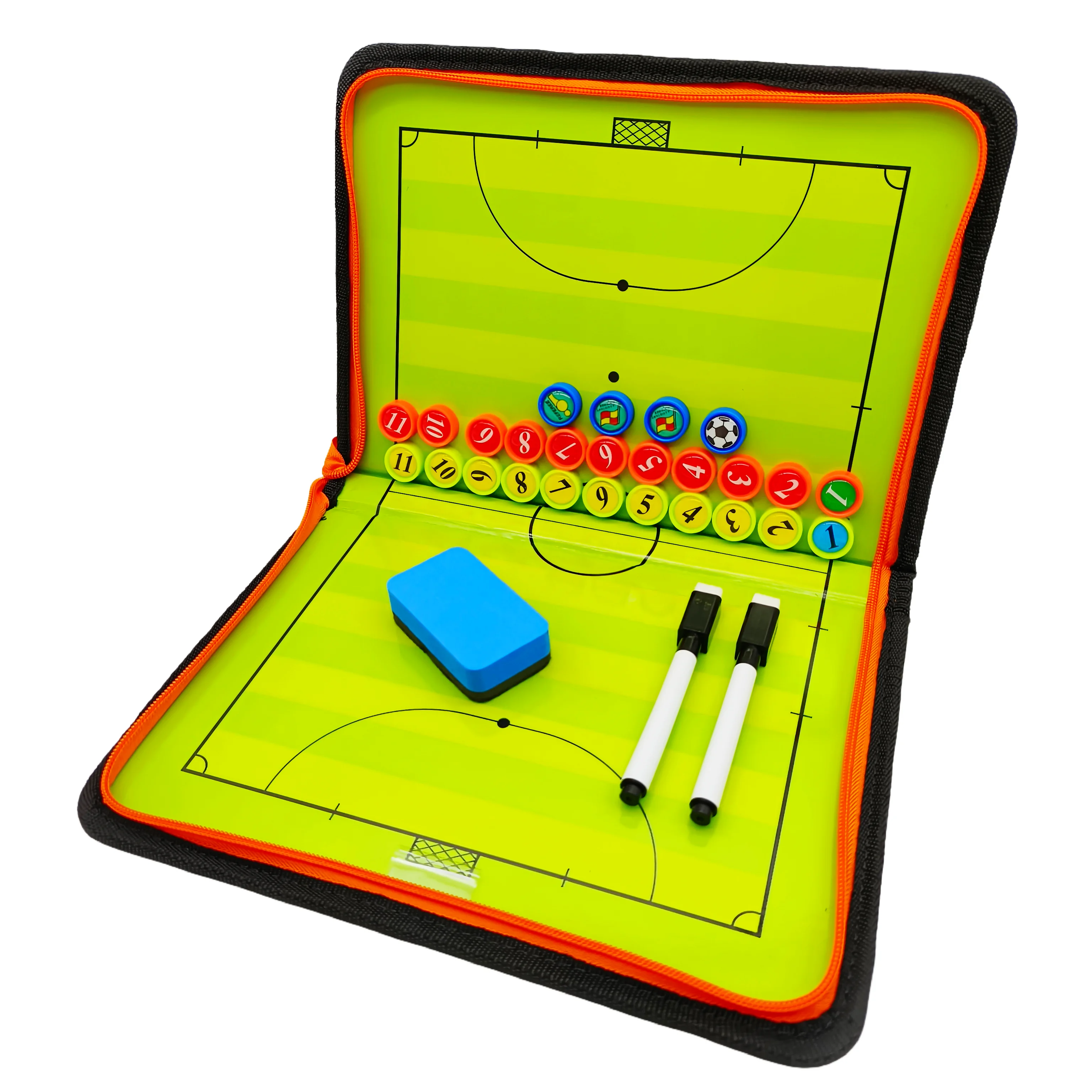 Futsal Coach Board 28x20 Cm Zipper Durable Football Training Aid Visual Strategy FUTSAL Coaching Tool