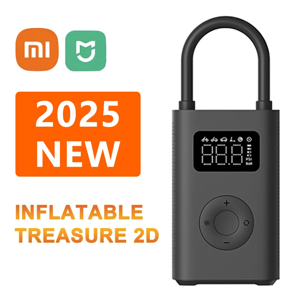 XiaomiMijiaAirPump2/2DPortableElectricAirCompressorInflatableTreasure2/2D150psiPressureMotorcycleCarbicycle-AliExpress - Best of Xiaomi