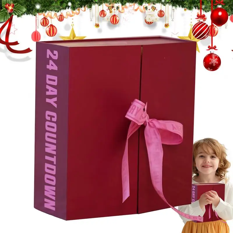 24-Day Holiday Countdown Calendar Decor Christmas Advent Calendar Jewelry Accessories Christmas New Year Gifts For Women Girls