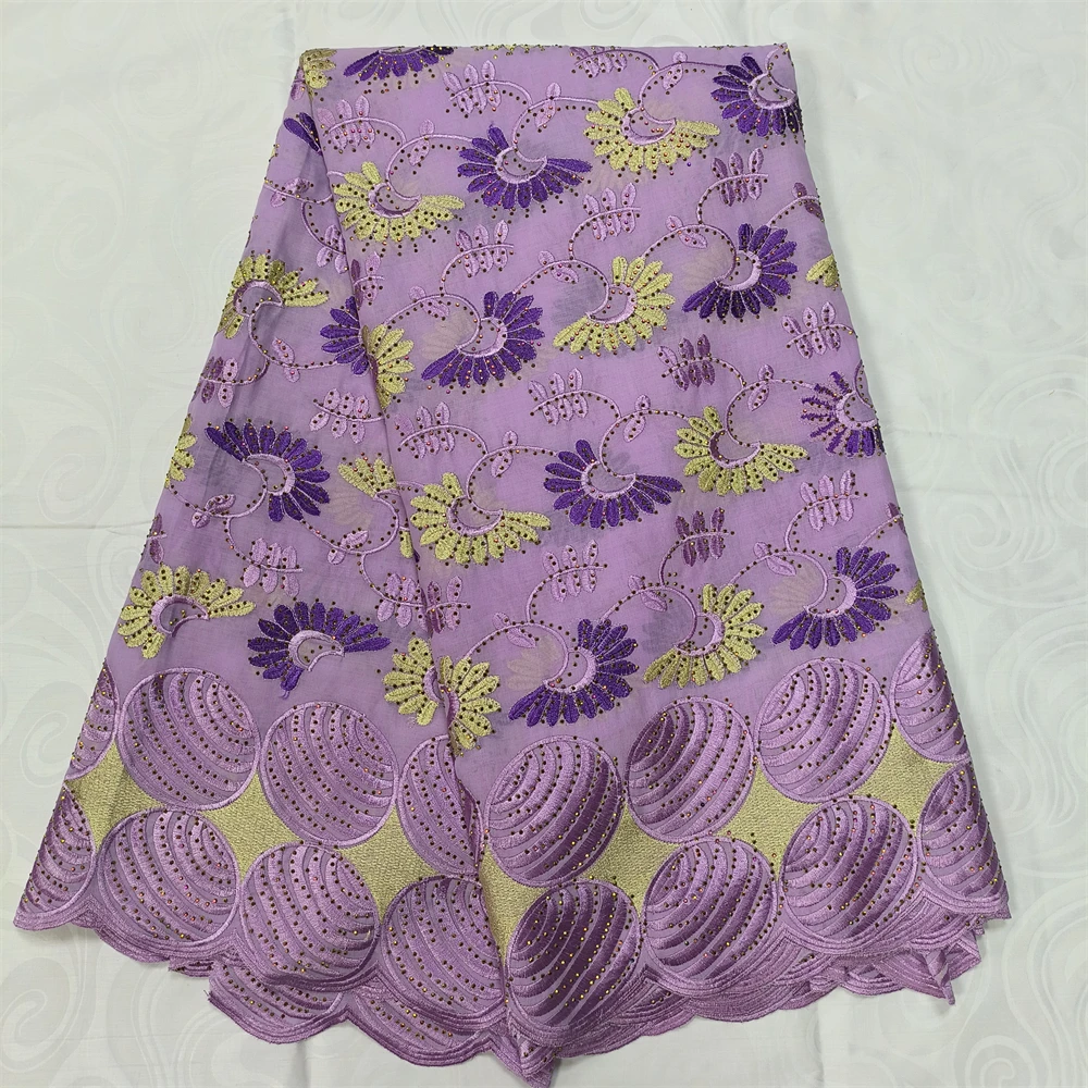 

New Swiss Voile 100% Cotton Lace Fabric African 2023 Embroidery African Cotton Voile Lace Dubai Style For Everying Wedding Party