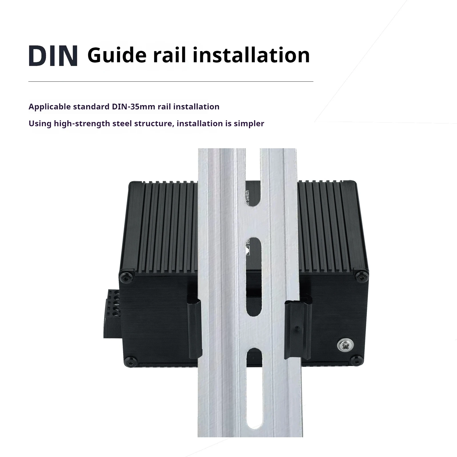 Industrial-grade 100/1000M switch 10/12-port DIN rail Ethernet PoE power supply monitoring security network dedicated transceive
