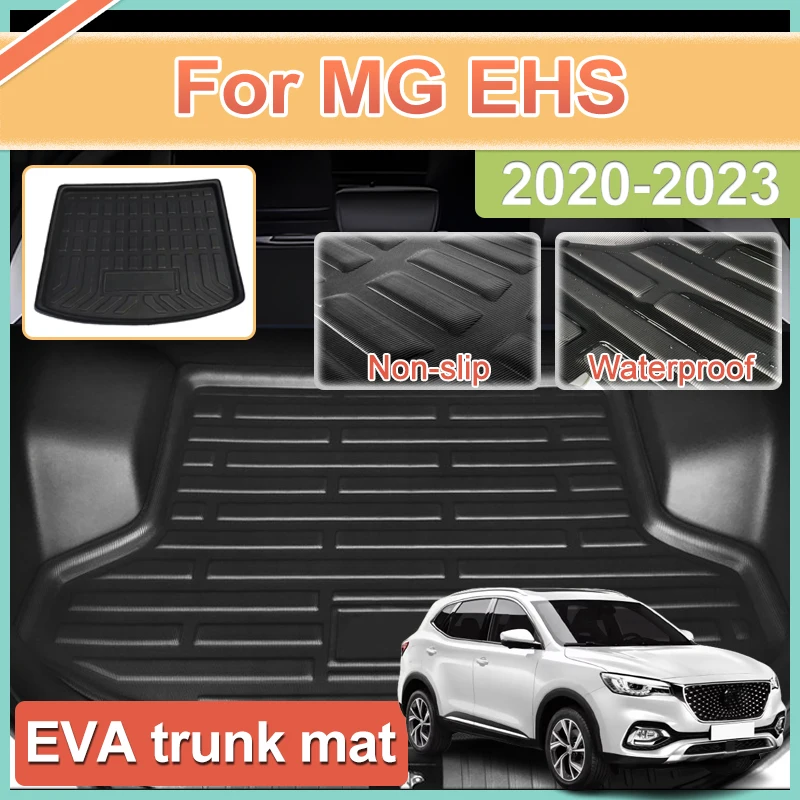 Lage kofferbakmat Voor MG HS Voor Plug-in Voor PHEV EHS AS23 2020 2021 2022 Waterdichte Auto Kofferbak Matten Tapijten voor autokofferbak (Kleur : 2 Black Red
