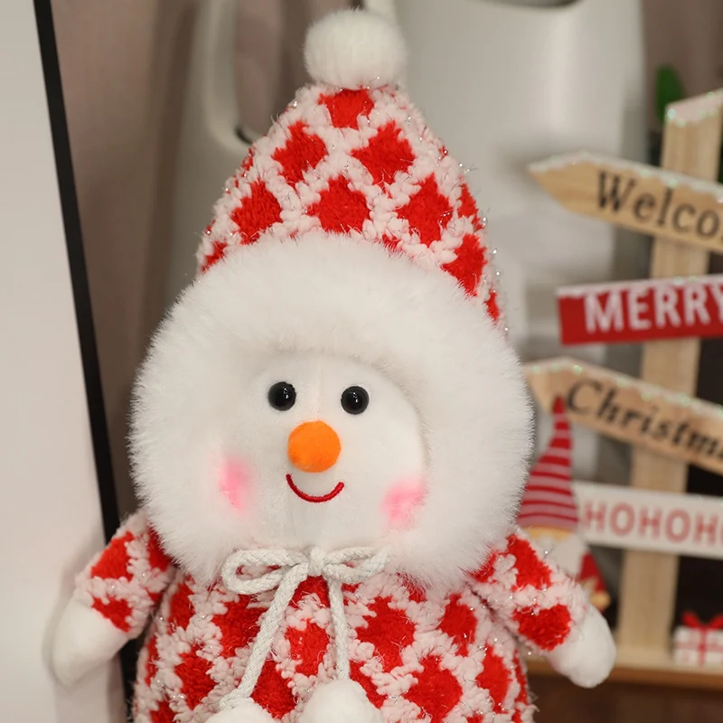 Cute Snowman Plush Toy Christmas Decoration