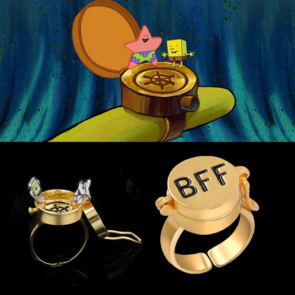 Anime BFF Beste Vrienden Forever Ring Leuke Vriendschap Opening Verstelbare  Vinger Ringen voor Vrouwen Mannen Sieraden Gift - AliExpress, image size:1000x1000