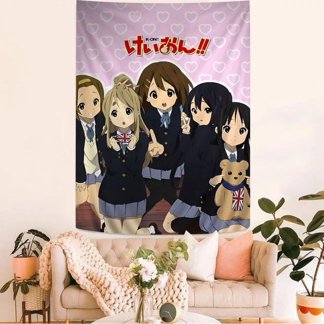 Anime K-ON KON Dessin Animé Tapisserie Mur conflicDecoration Ménage Décor À La Maison 1