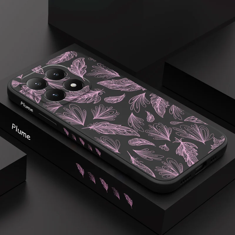 Feathers Flying Silicone Phone Case Cover