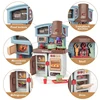 Toddler Toys Play Kitchen Set Doll House Accessories Role Play Toy For Children Tableware Birthday Gift For Girl 5