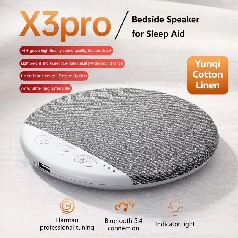 Ultra-Thin Bluetooth Speaker with Nature Sounds & White Noise