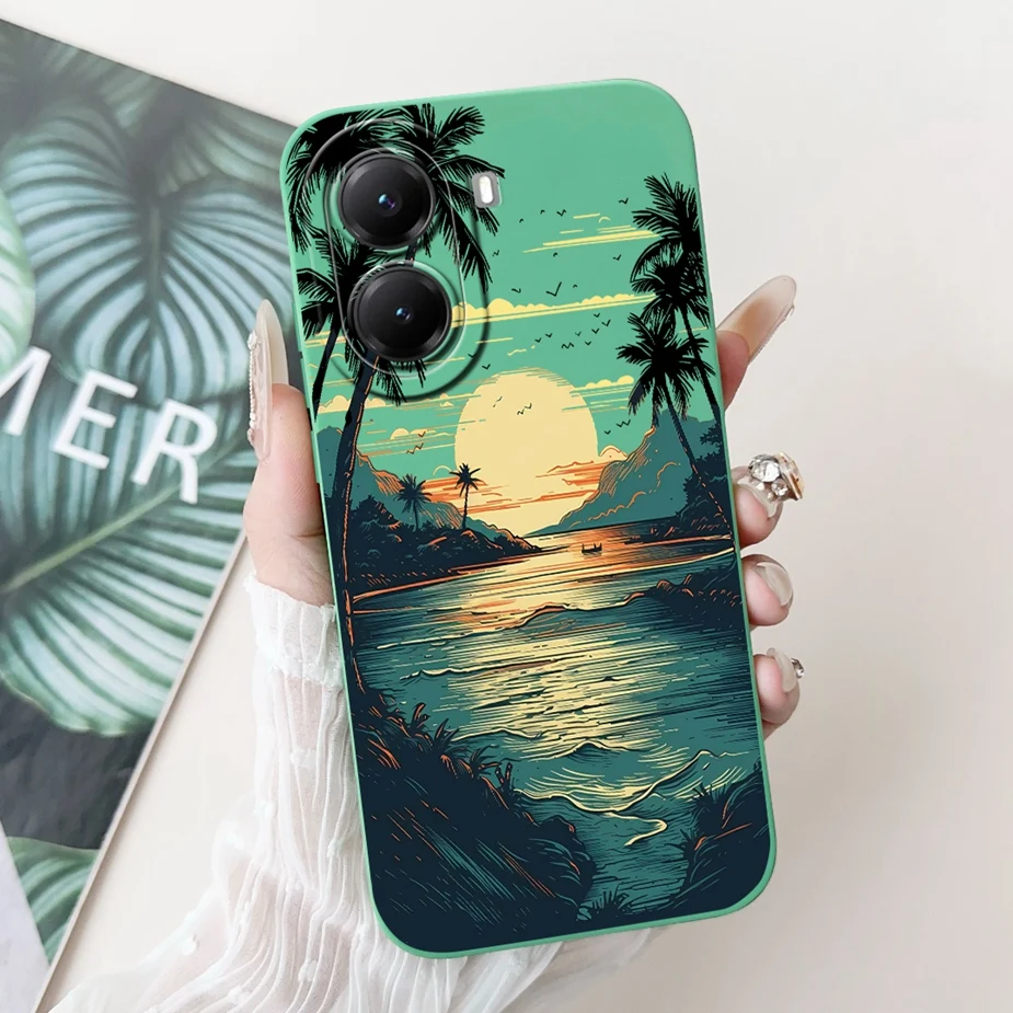 Cute Cat Grid Pattern Soft Silicone Phone Case Cover