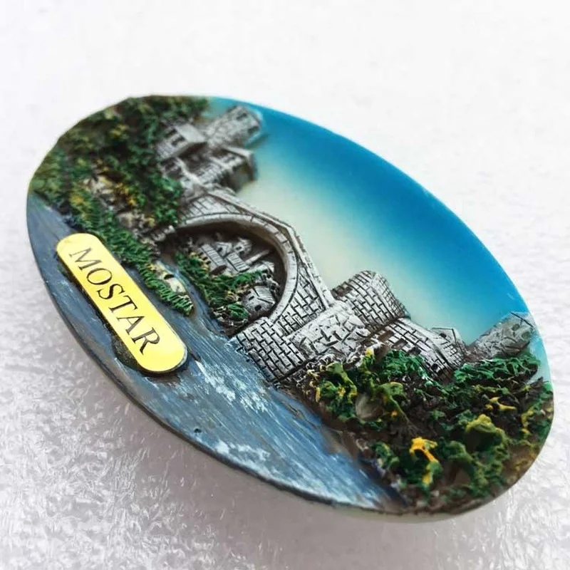Bosnia And Herzegovina Travelling Souvenirs Fridge Stickers Creative Sarajevo Magnetic Stickers Home Decoration Wedding Gifts