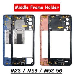 High Quality For Samsung M23 M52 M53 5G M236B M536 M62 Middle Frame Housing Frame Panel Rear Housing Case Panel With Antennas