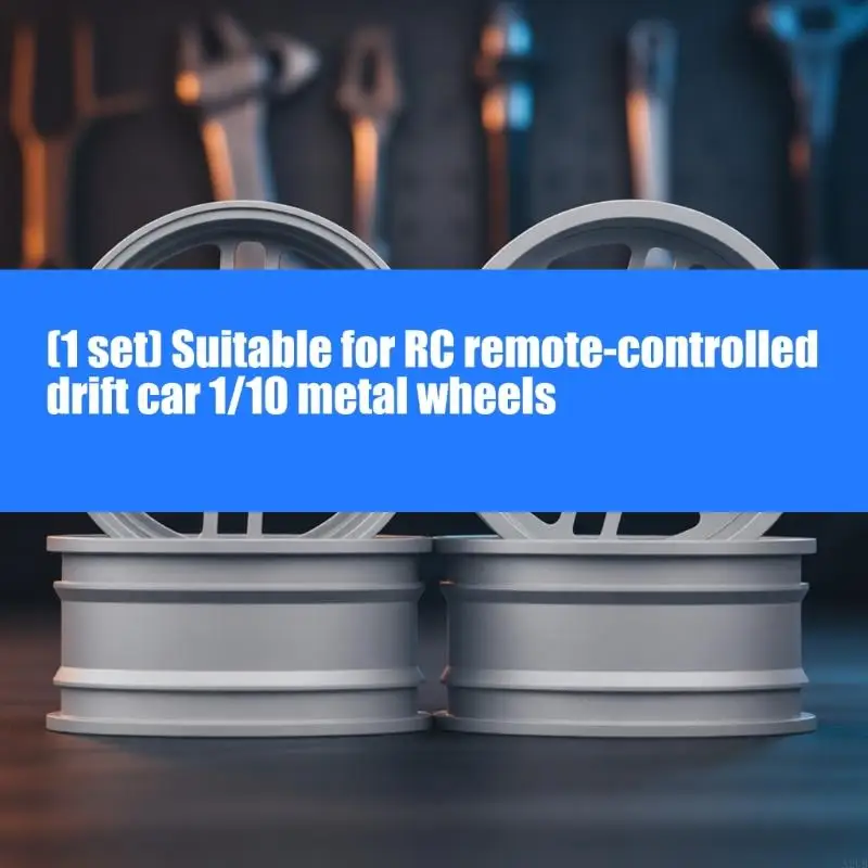 Drift-Auto Maßstab 1:10, Kunststoff-Radfelgen-Set in Metalloptik, einfach zu bedienen für verbesserte Leistung und Aussehen – Detail 2