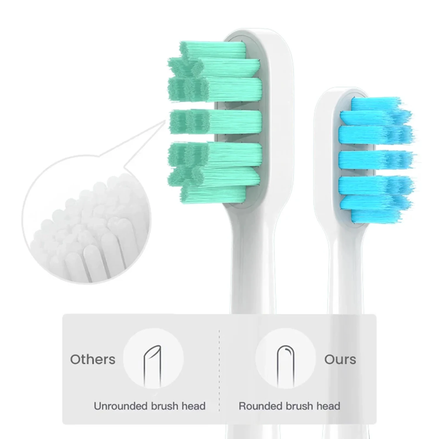 Toothbrush Heads 4pcs Replacement For xiaomi Mijia Sonic Electric Toothbrush