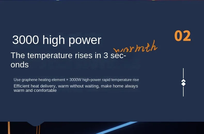 S7d4a7fa7d9c44ca5af14962b48e064f2k 220V fireplace heater, household electric heater, living room, bedroom, fast heating and energy-saving heater Mallzona